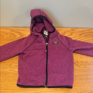 LL Bean Toddler purple Sweater Fleece